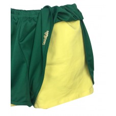 SHORTS LINDALOOKA DUPLO - VERDE FOLHA/AMARELO